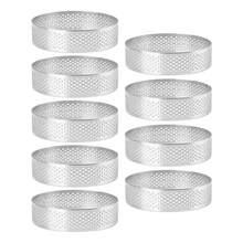 3/6/9/12pcs Tart Rings, Non-Stick Stainless Steel Round Cake Molds, Metal Pastry Molds For French Desserts, Mini Fruit Tarts, Round Tarts, Gift Box Packaging