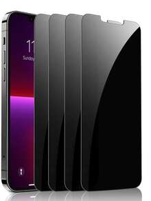 4pcs Ultra-Clear Privacy Guard - Tempered Glass Screen Protectors Compatible With IPhone 17/16/15/14/13/12/11, Pro Max/Mini/X/Xs Max/XR & 14 Plus - Scratch-Resistant, Secure-Fit Technology - Black - View 33