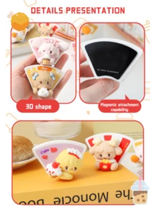 MIKKO Afternoon Tea Series 3D Shaped Fridge Magnet Surprise Box, 6 Regular + 1 Hidden Edition, Shipped Randomly, Adorable Collectible Kitchen Decoration With Magnetic Attachment Capability, Perfect For Home Decor Enthusiasts And Collectors Seeking Unique, Eye-Catching, And Functional Home Accessories - Multicolor - View 10