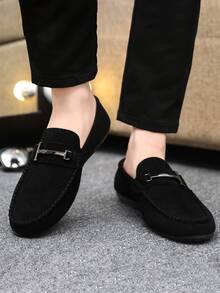 2025 Spring/Summer New Solid Color Fashion Loafers For Men, Breathable -On Casual Driving Shoes (Loafers Tend To Run Small, Big-Footed Customers Are Advised To Order One Size Up)