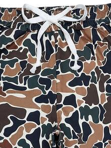 Women's Camo Pants Y2K Camouflage High Waisted Joggers Pants - Cà phê nâu - Xem 4