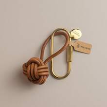 BLKSMTH 1pc Football Baseball Bohemian Style Casual Leather Keychain - Leather Ball - View 12