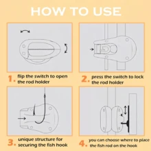 4 Pcs Multifunctional Rod Holder, Portable Beach Fishing Pole Holder For Ground, Takedown Shore Fish Rod Fixed Ball, Auto Fixed Fish Poles Holders, Fixed Clamp Fishing Accessories For Various Rod Sizes