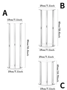 Tall Acrylic Vase Wedding Centerpieces Clear Elegant Centerpiece Stand With Artificial Hydrangea Flowers For Wedding Party Table Home Decorations - Transparent - View 8