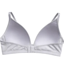 Kit 2 Ribbed Top Bras Without Underwire With Soft Comfort Cups, Soft Support - Caqui - Ver 5