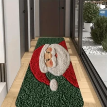 1 tấm thảm nhà tắm chống trượt hình ông già Noel - Chất liệu polyester mềm mại, có thể giặt máy, bề mặt mịn màng, trang trí ngày lễ, thích hợp cho nhà bếp và lối vào - Quà tặng ngày lễ, đế chống trượt, thảm chùi chân dễ thương, thảm trải sàn nhà bếp Giáng sinh. - Nhiều màu - Xem 9
