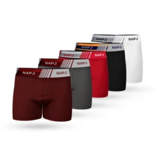 Men's Adult Boxer Briefs - Versatile Premium Smooth Microfiber - Spring/Summer - Multicolor - View 19