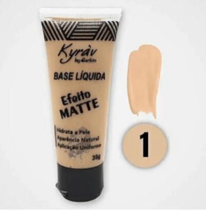 BASE LIQUIDA KYRAV EFEITO MATTE HIDRATA A PELE APARENCIA NATURAL 35 G 1 UNIDADE
