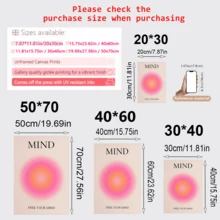 3 tranh canvas nghệ thuật năng lượng tâm linh, tranh in năng lượng tâm linh gradient, tranh phong cách Zen, trang trí thẩm mỹ Y2K, thích hợp để trang trí phòng ngủ, phòng khách hoặc ký túc xá, không khung. - Nhiều màu - Xem 2