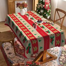 1/20 piezas Mantel de Navidad, Hombre de Jengibre, Árbol de Navidad, Mantel con Patrón de Bayas, Decoración de Ambiente Navideño, Decoración Vibrante de Mesa, Adecuado para Cocina, Mesa de Comedor, Fiesta de Vacaciones, Picnic al Aire Libre y Decoración de Cena, Decoración de Ambiente Navideño - Multicolor - Ver 14