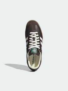 Adidas Originals Adidas Samba OG Premium Sneakers, Timeless Retro Trainers In Fall Tones, Leather & Suede Construction, Low-Top Casual Sneaker For Outdoor, Sports, Sambas For School And Work, Daily Shoes For Skate Outfit - 深棕色/米白色/膠質 - 查看 3
