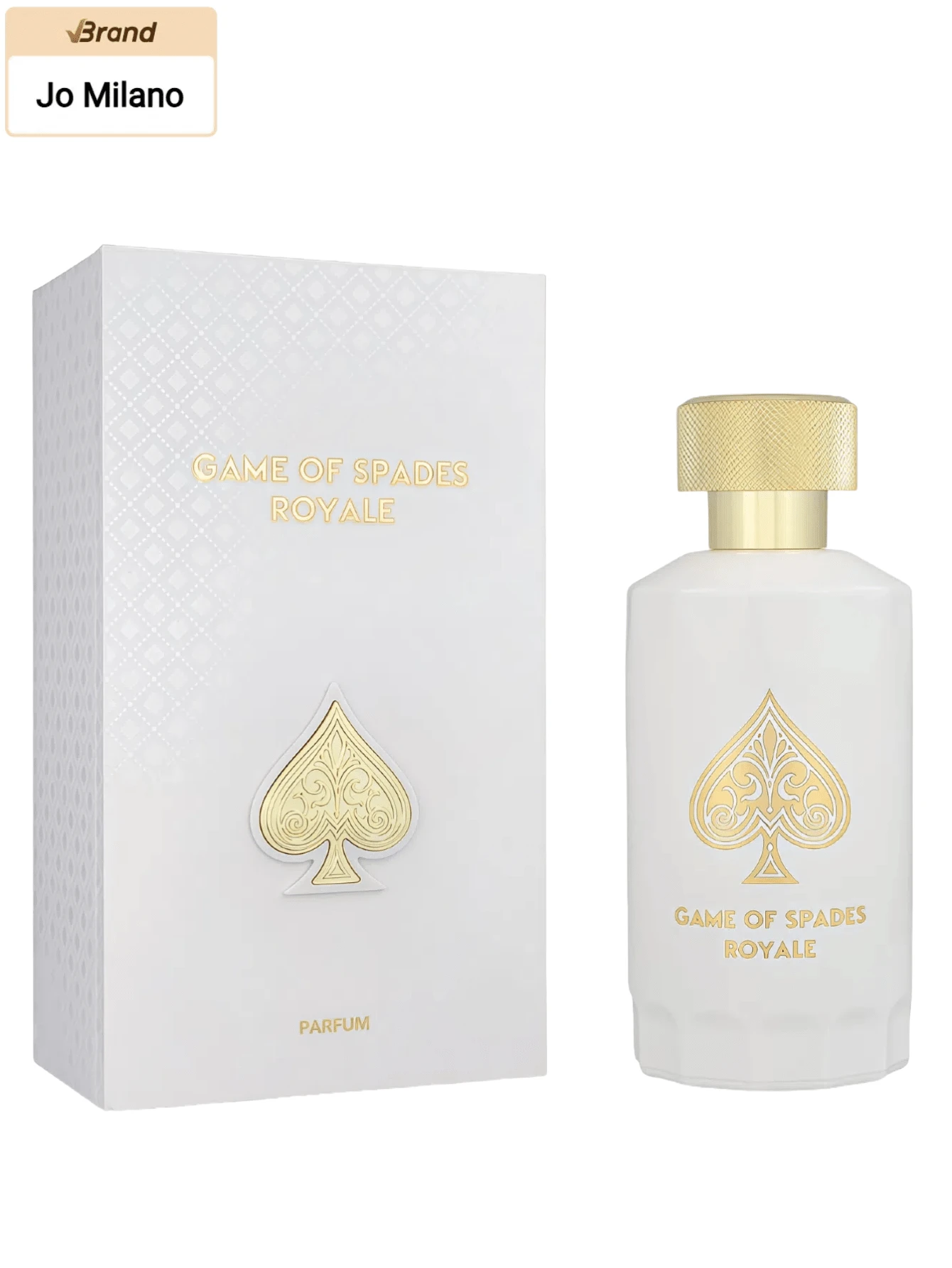 Jo Milano Game Of Spades Royale Parfum Spray 3.4 Oz – Unisex Arabian Perfume | Hazelnut, Cacao & Jasmine, Long Lasting Oriental Gourmand Woody Fragrance For Men & Women - Oriental Gourmand / Floral - 查看 1