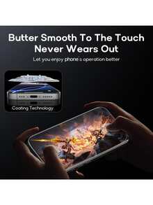 Yezodawee 5片装屏幕保护膜，自清洁，兼容 17 Pro Max，高清透明9H钢化玻璃，全屏覆盖，防指纹，无气泡，易于安装，兼容 17 Pro Max/17 Air/16 Plus/16 E/16/15 Pro Max/14 Pro Max/13 Mini/12/11系列 - 5pcs - 查看 4