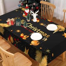 1/20 件圣诞桌布，浆果和圣诞球图案桌布，适用于派对、野餐、婚礼、生日装饰，日常家居厨房餐桌布，优质材料，季节性庆祝用品，圣诞节必备装饰 - 彩色 - 查看 12