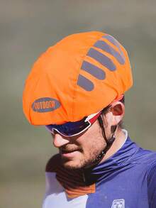 1pc Bicycle Helmet Cover With Reflective Strip Cycling Cap MTB Road Bike Helmet Protection Cover