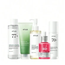 Anuaa Upgraded Version Skincare Routine Set Cleansing Oil + Cleansing Foam +Toner + Dark Spot Correcting Serum + Moisturizing Lotion, Hydrate, Korean Skincare, Glass Skin, Affordable, Gentle,Niacinamide - Nhiều màu - Xem 8
