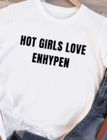 K-Pop Theme Hot Girls Love Text Print Crew Neck T-Shirt Sweatshirt Casual Wear Tops Plus Size Clothes Design Details Short Sleeve Y2k Garment Style Suitable For All Seasons Machine Wash For Business Casual And Daily Outings - 白色 - 查看 1