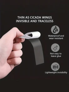 Invisible Anti-Slip Stickers, Seamless Double-Sided Adhesive Waterproof Transparent Stickers, Suitable For Shirt Collars, Women Underwear And Underwear Accessories, Travel Must Haves School Accessories Back To School Supplies - Multicolor - View 3