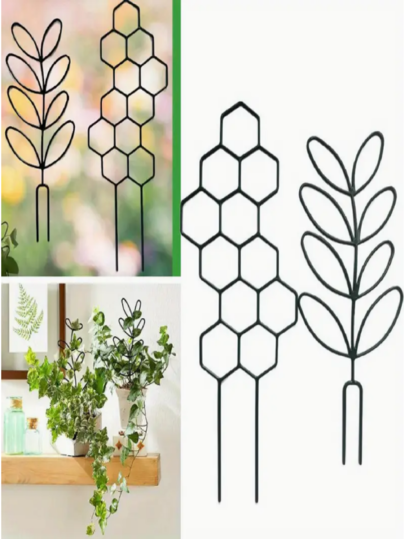 2-częściowy stojak do roślin pnących, rośliny doniczkowe, rośliny pnące i składany stojak na rośliny, stojak na kwiaty doniczkowe, orchidea, róża, sztuczny stojak na rośliny, plastikowy stojak