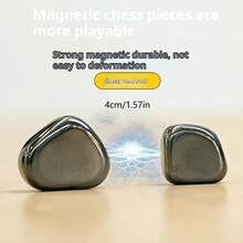 Jogo de Xadrez Magnético 2025 para Família e Festa, Jogo de Tabuleiro de Xadrez com Efeito Magnético para Família - Divertido Jogo de Xadrez Multijogador de Mesa