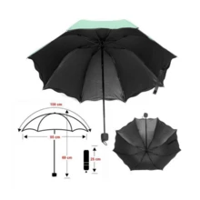 Sombrilla Mágica de Bolsillo, Paraguas Mágico Protección UV Aparecen Flores con el Agua - Rosa - Ver 3