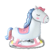 Pastel Birthday Decorations, 106pcs Pastel Balloons With Rocking Horse Hot Air Balloons For Birthday Party Favors Rainbow Gender Reveal Party Unicorn Decorations Bedroom Home Decor - Pastel - View 8