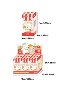 MIKKO Afternoon Tea Series 3D Shaped Fridge Magnet Surprise Box, 6 Regular + 1 Hidden Edition, Shipped Randomly, Adorable Collectible Kitchen Decoration With Magnetic Attachment Capability, Perfect For Home Decor Enthusiasts And Collectors Seeking Unique, Eye-Catching, And Functional Home Accessories - Multicolor - View 3