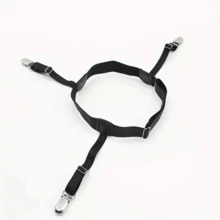 Pair Of Dress Shirt Stretchers, Suspenders, Elastic Clips - 黑色 - 查看 8