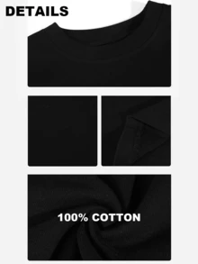 Entertainment "Treaty Oak Revival" Graphic T-Shirts Crafted From Breathable Cotton, Perfect For Infusing Nostalgic, Fun Vibes Into Outfits During Casual Gatherings, Music Events, Or Daily Wear, Men's Round Neck Printed Short Sleeve Casual Everyday Tees, They Are Excellent Gifts For Friends And Family, Feature A Youthful And Fashionable Design, Graphic T-Shirt Men, Back To School - 黑色 - 查看 4