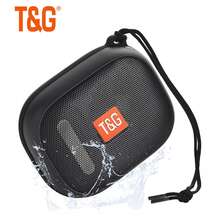T&G Bocina Bluetooth portátil, altavoces pequeños Bluetooth inalámbricos, altavoz impermeable IPX7 adecuado para baños, piscinas, paseos en bote y senderismo - Negro - Ver 2