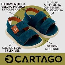 Cartago Papete Sandália Infantil Malta Ultra Confortável