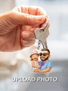 Customized 2D Style Art Character, Render 2D Based On Uploaded Photo, Personalized Keychain Gift For Family And Friends, Holiday Calendar - As Shown - View 16
