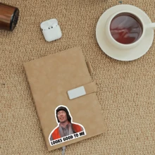 2 peças adesivo engraçado para capacete - meme "parece bom para mim". Adesivo de vinil para laptop, copo, livro