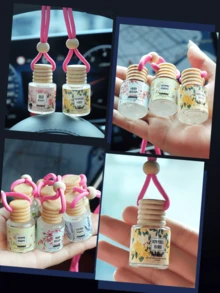 High-End Car Fragrance Pendant, Essential Oil Aromatherapy, Long-Lasting Scent, Indoor Decor, Bathroom Incense, Air Freshener