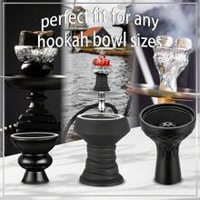 50 件/100 件/带孔水烟箔 - 预打孔铝制水烟箔 | 带孔水烟箔，适用于水烟头、水烟碗配件 | 水烟嘴、香料、烟草箔，4.7 英寸，0.02 毫米 - 銀色 - 查看 5