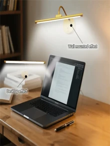 1PC Rechargeable Wireless Picture Light, LED Wall Light, Night Light, Cabinet Light, Wall Light, Kitchen Light, Staircase Light, Bathroom Light, Bathroom Light, USB Rechargeable Wall Light, Painting Light, Eye Friendly Bedroom Night Light, With Remote Control, 3-Color Temperature Adjustable, 360 ° Angle Adjustable, Suitable For Bedrooms, Offices, Dormitories, Living Rooms (1800mAh) - USB - View 10