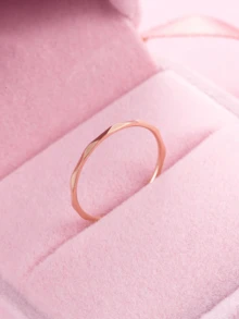 A Japanese And Korean Style Fashion Simple Fine Diamond Women's Stainless Steel Ring Manufacturers Wholesale Suitable For Daily Wear