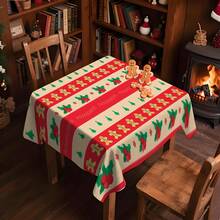 1/20 piezas Mantel de Navidad, Hombre de Jengibre, Árbol de Navidad, Mantel con Patrón de Bayas, Decoración de Ambiente Navideño, Decoración Vibrante de Mesa, Adecuado para Cocina, Mesa de Comedor, Fiesta de Vacaciones, Picnic al Aire Libre y Decoración de Cena, Decoración de Ambiente Navideño - Multicolor - Ver 15