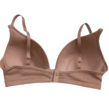 Kit 2 Ribbed Top Bras Without Underwire With Soft Comfort Cups, Soft Support - Caqui - Ver 3