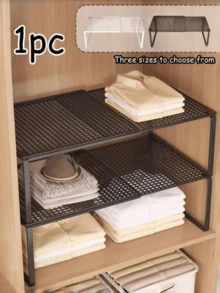 1 件可扩展衣柜，多层存储，搁板，拉出式鞋架，书架存储，厨房存储，浴室存储，空间整理器，节省空间，适用于壁橱、宿舍和家庭使用，非常适合万圣节、圣诞节礼物