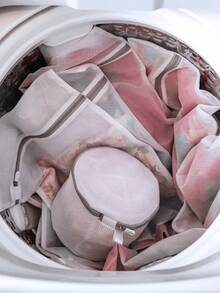 KIT 9 Pcs Laundry Bag Zipper Washing Machine Max Clean Washing Machine Bag Protects Clothes - Bolsa de lavandería - Ver 3