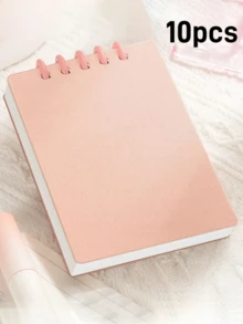 1-20pcs Customized Loose-Leaf Macaron Notebook, Office & Study Supplies, 80 Pages. Compact & Portable, Suitable For Classroom Notes, Recording Client Needs, Schedule Planning And Life Organization.
