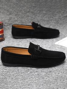 2025 Spring/Summer New Solid Color Fashion Loafers For Men, Breathable -On Casual Driving Shoes (Loafers Tend To Run Small, Big-Footed Customers Are Advised To Order One Size Up)