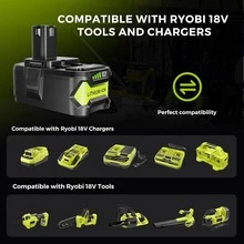 1/2PACK 5Ah Replace For RYOBI P108 18V One Plus High Capacity Lithium Ion Battery 18V - màu đen - Xem 3