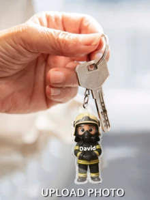 Custom 2D Character Art, Render 2D Figures Based On Uploaded Photos, Personalized Keychain Gift For Family And Friends - As Shown - View 16