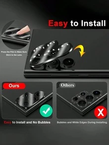 2 件相机镜头保护膜适用于三星 Galaxy A14/A15/A16/A24/A25/A26/A34/A35/A36/A54/A55 5G/A56/S23 FE/S22/S23/S24 FE/S25 Plus Ultra - 2pcs - 查看 3