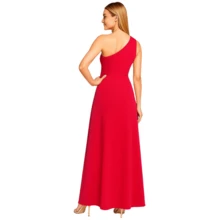 Women's Long Dress With Slit For Parties, Weddings, Graduations, Dinners - Rosa Fucsia - Ver 4