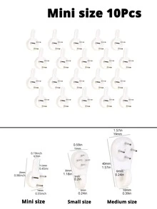 5/10Pcs Invisible Traceless Nail Hook, Wall Mounted Single Nail Hook, Wall Hanging Painting Hook, No-Drill Strong Load-Bearing Invisible Hook, Hanging Photo Picture Frame, Wedding Photo Hook