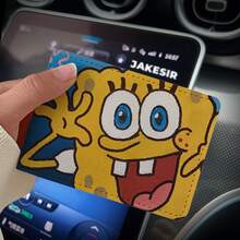 SPONGEBOB Spongebob SquarePants Driver's License Protective Case, Two-In-One Vehicle Registration Certificate, Motor Vehicle Driver's License Book Leather Case,Multi-Card Slot Card Holder, Document Bag