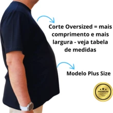 Camisetas Plus Size KIT 2 PROMOÇÃO G6 G5 G4 G3 G2 G1 100% Algodão Masculino Oversized Básica Lisa - Preto e Verde Militar - Visão 4